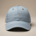 Grey Blue Solid Baseball Cap | Classic Curved Brim Adjustable Dad Hat | Unisex Cotton Sports Cap | Breathable Sun Protection Casual Hat